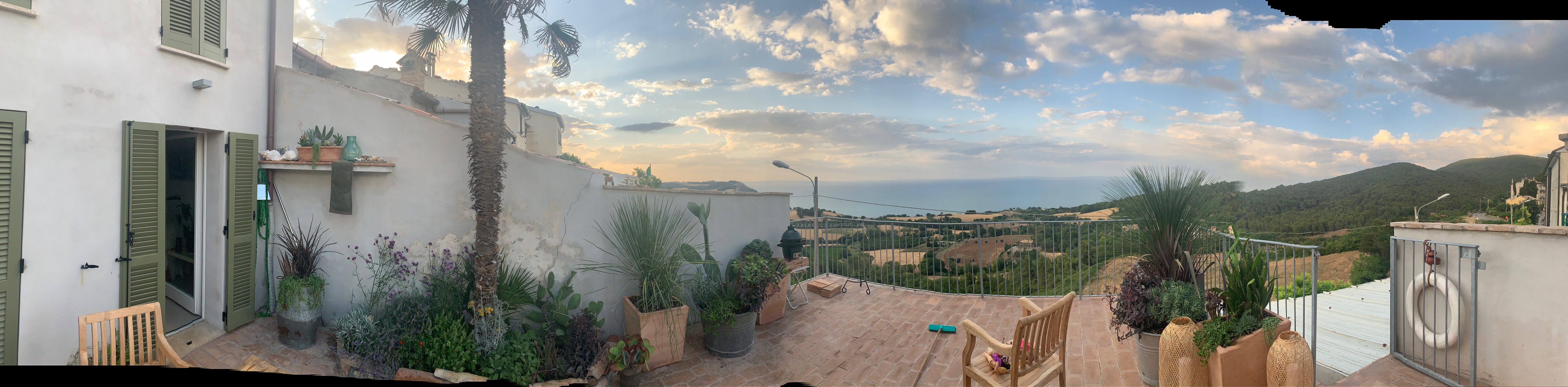 Panorama of the terrace