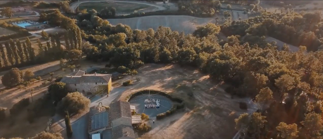 Aerial vew full summer