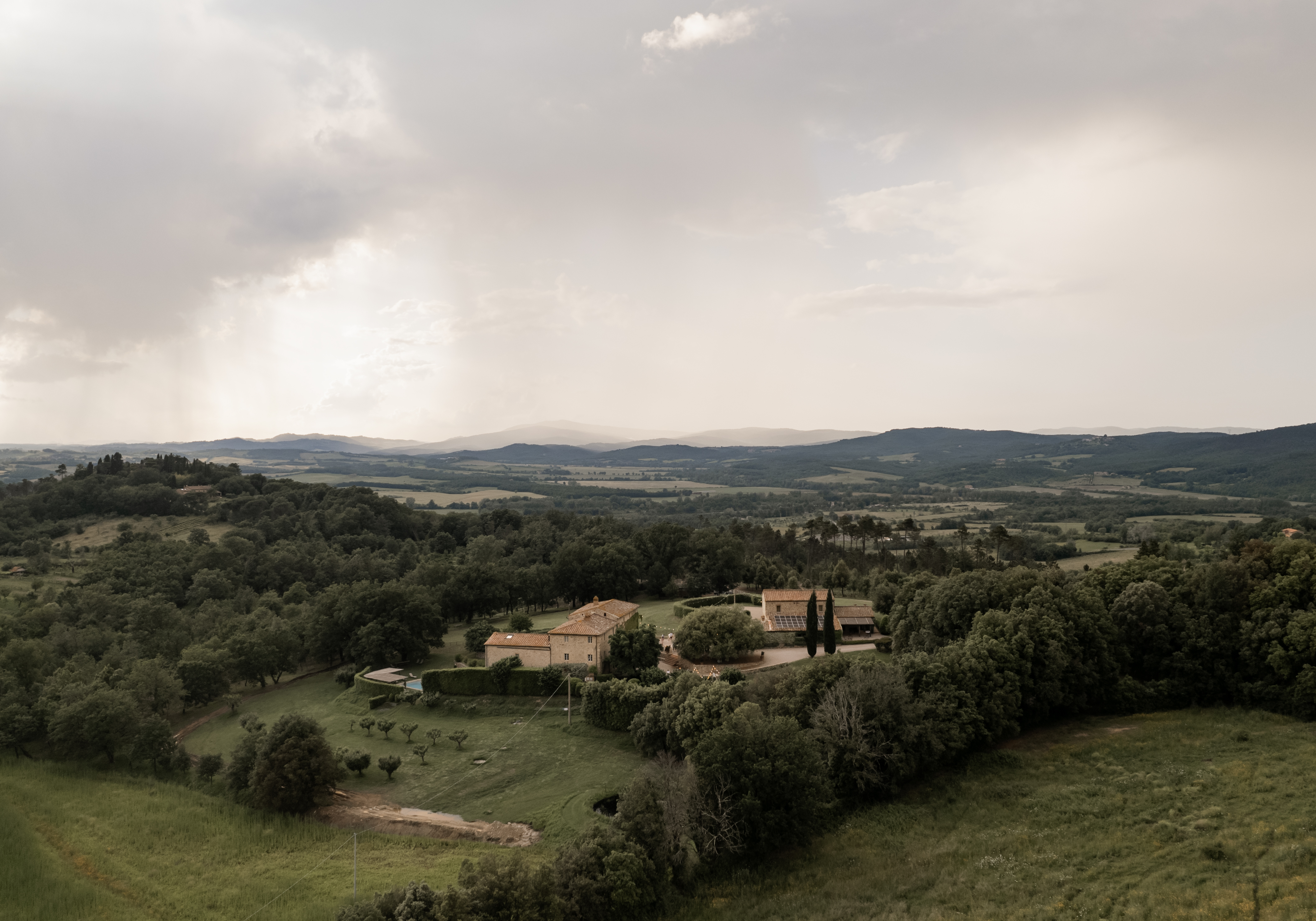 Aerial vew  spring time