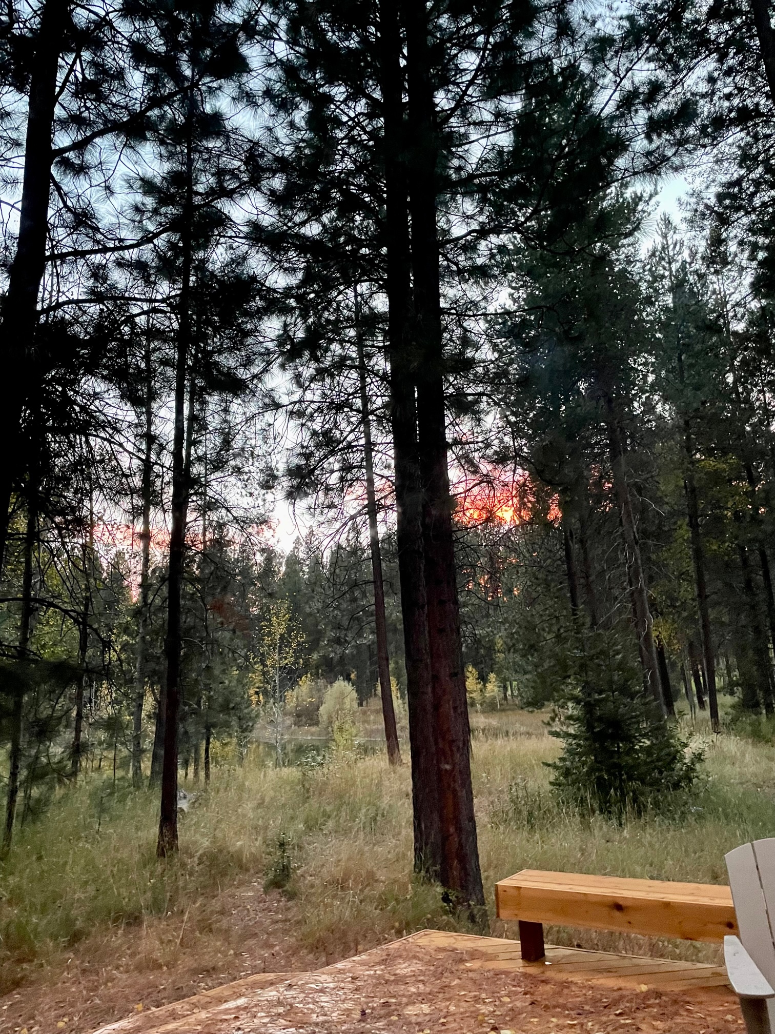 Sunset from the deck